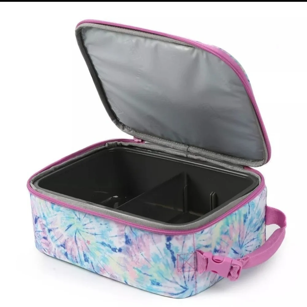 Fulton Bag Co Pink and Blue Tie Dye Lunchbox
